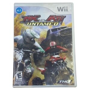 MX vs ATV Untamed Nintendo Wii 2007 Complete CIB THQ Racing Game